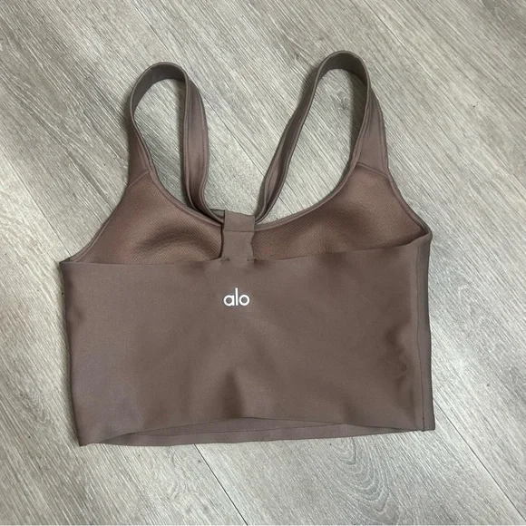 ALO Yoga Airlift Sleek Mauve Sports Bra.Size XS - Picture 3 of 6
